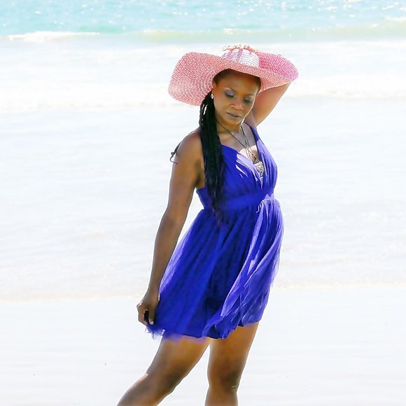 Blue Spaghetti Strap Mini Zip Halter Dress NWOT - Picture 6 of 11